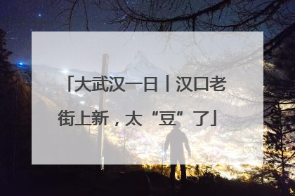 大武汉一日︱汉口老街上新，太“豆”了