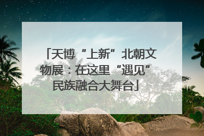 天博“上新”北朝文物展：在这里“遇见”民族融合大舞台