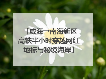 威海→南海新区 高铁半小时穿越网红地标与秘境海岸