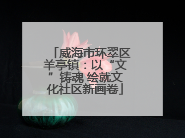威海市环翠区羊亭镇：以“文”铸魂 绘就文化社区新画卷