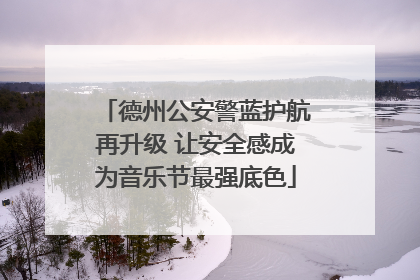 德州公安警蓝护航再升级 让安全感成为音乐节最强底色