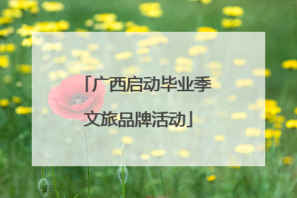 广西启动毕业季文旅品牌活动