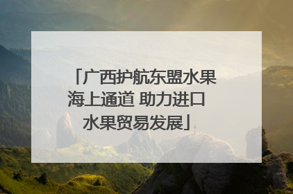 广西护航东盟水果海上通道 助力进口水果贸易发展