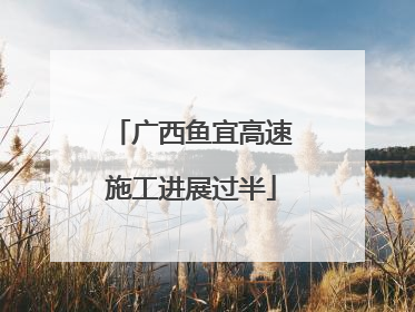 广西鱼宜高速施工进展过半