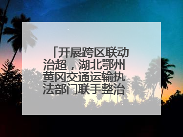 开展跨区联动治超，湖北鄂州黄冈交通运输执法部门联手整治“百吨王”