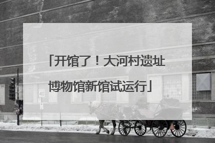 开馆了！大河村遗址博物馆新馆试运行