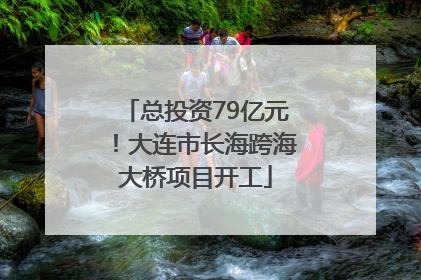 总投资79亿元！大连市长海跨海大桥项目开工