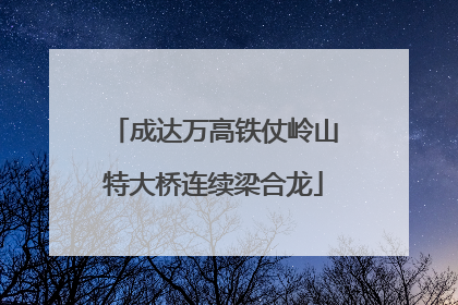 成达万高铁仗岭山特大桥连续梁合龙