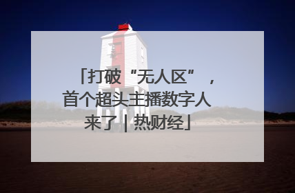 打破“无人区”，首个超头主播数字人来了｜热财经