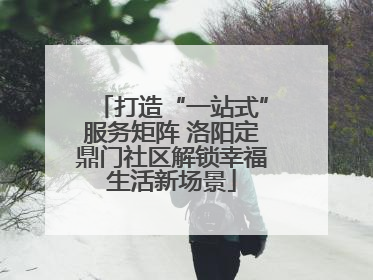 打造“一站式”服务矩阵 洛阳定鼎门社区解锁幸福生活新场景