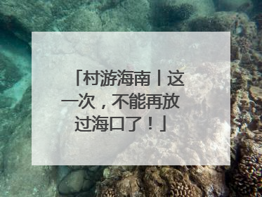 村游海南丨这一次，不能再放过海口了！