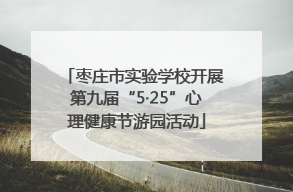 枣庄市实验学校开展第九届“5·25”心理健康节游园活动