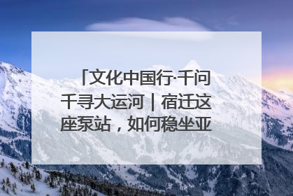 文化中国行·千问千寻大运河｜宿迁这座泵站，如何稳坐亚洲第一宝座？