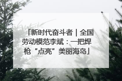 新时代奋斗者｜全国劳动模范李斌：一把焊枪“点亮”美丽海岛
