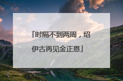 时隔不到两周，绍伊古再见金正恩