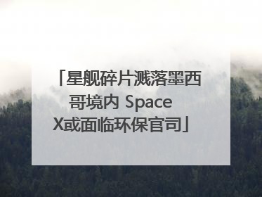 星舰碎片溅落墨西哥境内 SpaceX或面临环保官司