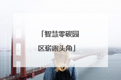 智慧零碳园区崭露头角