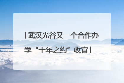 武汉光谷又一个合作办学“十年之约”收官