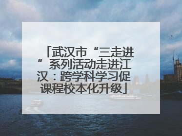 武汉市“三走进”系列活动走进江汉：跨学科学习促课程校本化升级