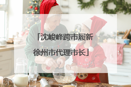 沈峻峰跨市履新徐州市代理市长
