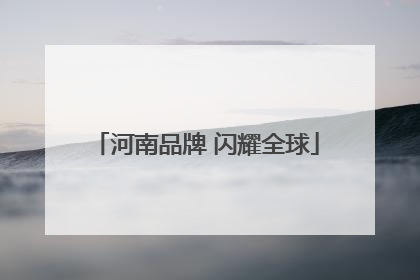 河南品牌 闪耀全球