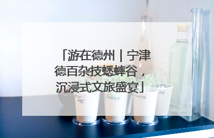 游在德州｜宁津德百杂技蟋蟀谷，沉浸式文旅盛宴
