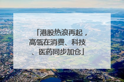 港股热浪再起，高瓴在消费、科技、医药同步加仓