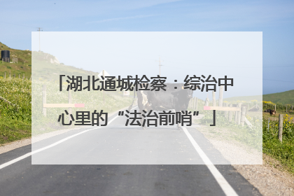 湖北通城检察：综治中心里的“法治前哨”