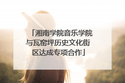 湘南学院音乐学院与瓦窑坪历史文化街区达成专项合作