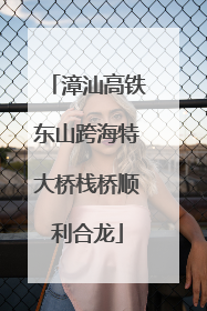 漳汕高铁东山跨海特大桥栈桥顺利合龙