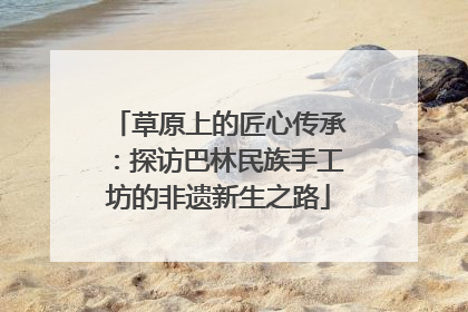 草原上的匠心传承：探访巴林民族手工坊的非遗新生之路