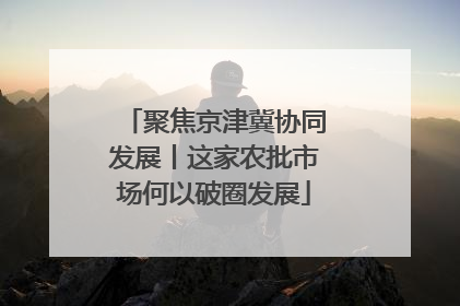聚焦京津冀协同发展丨这家农批市场何以破圈发展