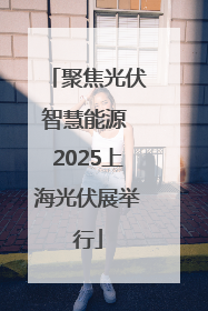 聚焦光伏智慧能源 2025上海光伏展举行