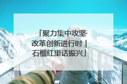 聚力集中攻坚·改革创新进行时｜石榴红里话振兴