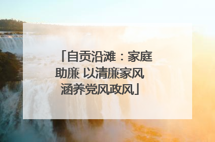 自贡沿滩：家庭助廉 以清廉家风涵养党风政风