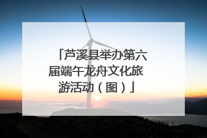 芦溪县举办第六届端午龙舟文化旅游活动（图）