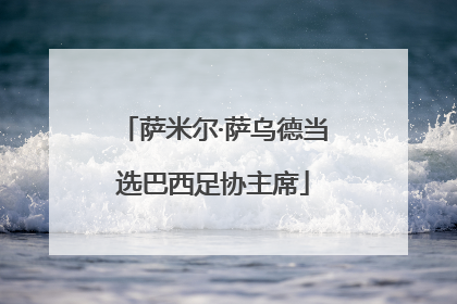 萨米尔·萨乌德当选巴西足协主席