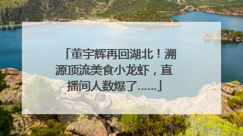 董宇辉再回湖北！溯源顶流美食小龙虾，直播间人数爆了……