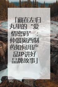 藏在左归丸里的“爱情密码”：仲景宛西制药如何用产品IP讲好品牌故事