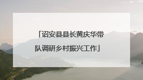 诏安县县长黄庆华带队调研乡村振兴工作