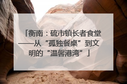 衡南：硫市镇长者食堂——从“孤独餐桌”到文明的“温馨港湾”