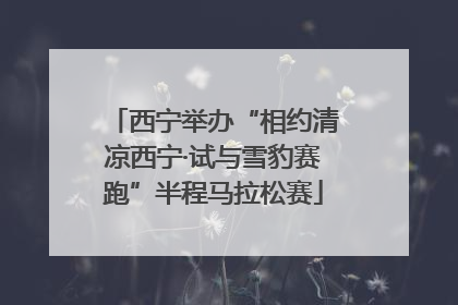 西宁举办“相约清凉西宁·试与雪豹赛跑”半程马拉松赛