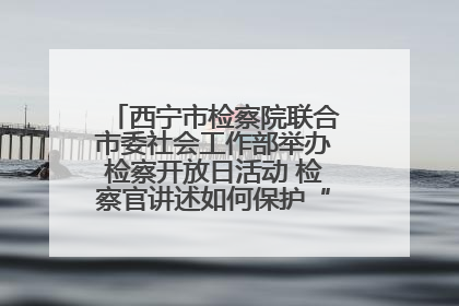 西宁市检察院联合市委社会工作部举办检察开放日活动 检察官讲述如何保护“少年的你”
