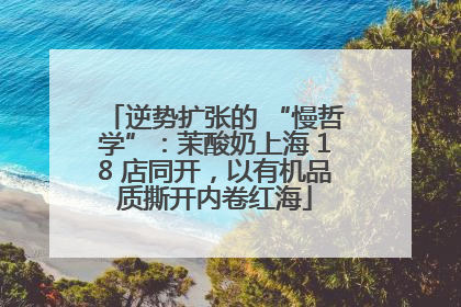 逆势扩张的 “慢哲学”：茉酸奶上海 18 店同开，以有机品质撕开内卷红海