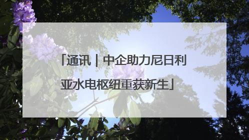 通讯｜中企助力尼日利亚水电枢纽重获新生