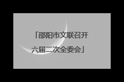 邵阳市文联召开六届二次全委会