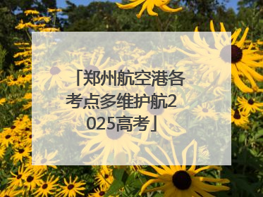 郑州航空港各考点多维护航2025高考