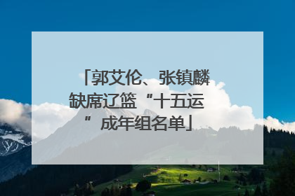 郭艾伦、张镇麟缺席辽篮“十五运”成年组名单