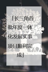 长三角首批年度一体化发展实事项目顺利完成