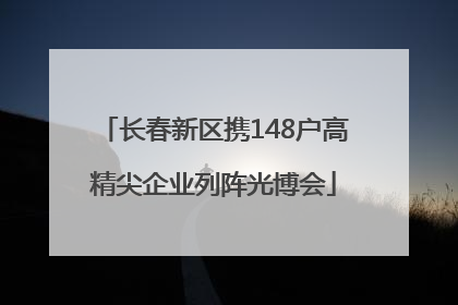 长春新区携148户高精尖企业列阵光博会